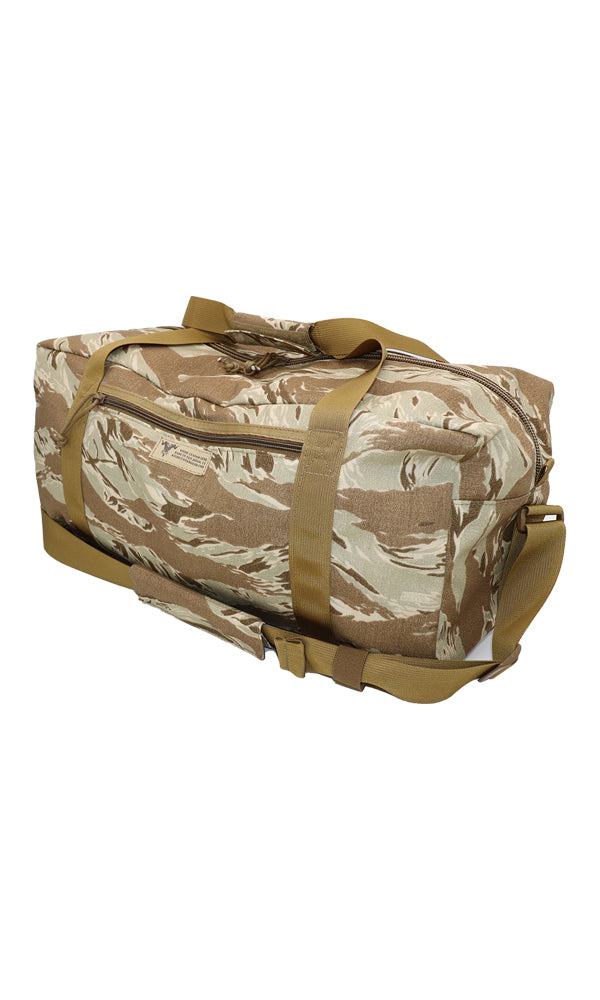 Tactical Duffel Duffle Bag Desert Tiger Stripe Camo Angle Wilde Custom Gear