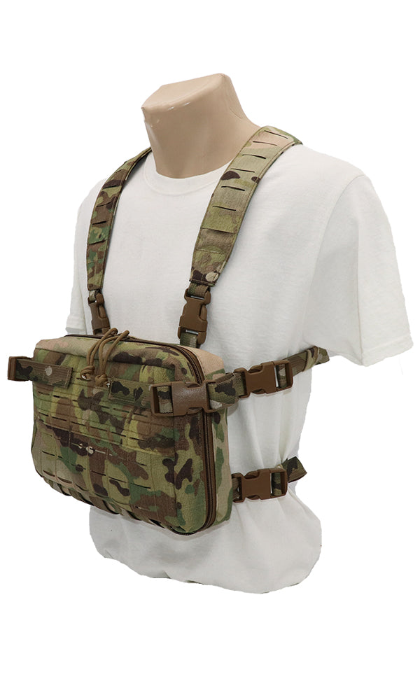 Tactical Combat Chest Rig Bag Front Pouch Recon Kit Pack Sport Protective  Vest | eBay