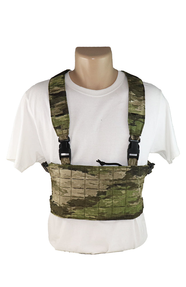 The Wilde Custom Gear Modular Chest Rig Base Platform with shoulder and waist straps front