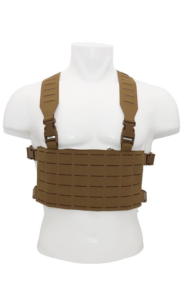 MODULAR CHEST RIG SQUADRON COYOTE FRONT WILDE CUSTOM GEAR