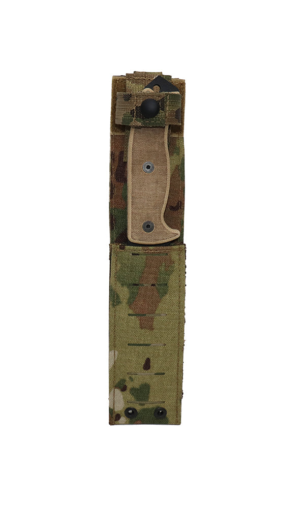 MOLLE Knife Sheath ESSE OKC Ontario Knife Company Knives Muticam Squadron Front Wilde Custom Gear