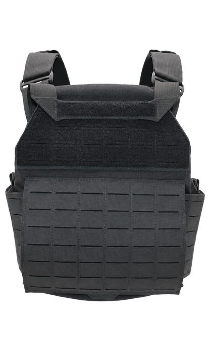 American made modular plate carrier rear laser cut MOLLE panel