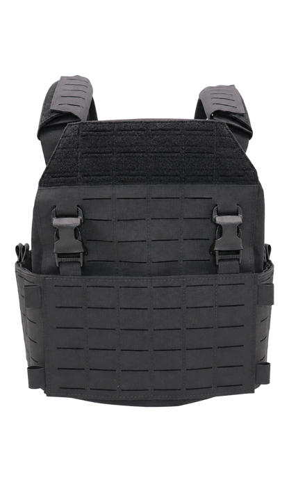 Quick swap plate carrier placard with ITW Nexus buckle attachment