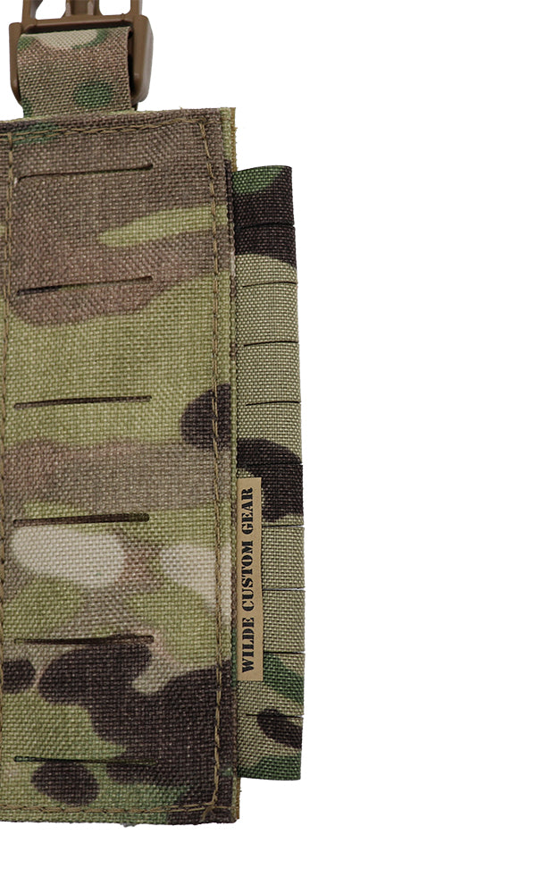 Modular MOLLE Placard Gen 2 Split Bar Tubes Split Bar Buckle Split Bar Tactik Attachment Close Up Multicam Wilde Custom Gear