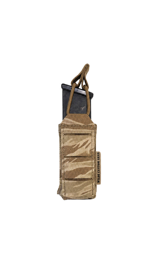 Pistol Magazine MOLLE Compatible Desert Tiger Stripe Single Magazine Wilde Custom Gear