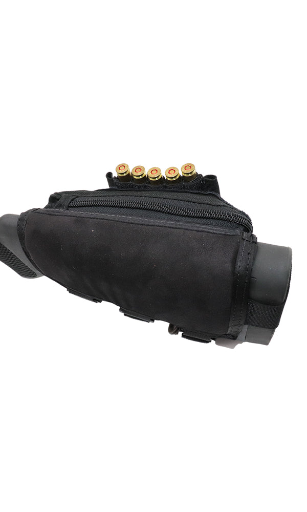 rifle stock pouch with padded cheek rest black Wilde Custom Gear