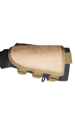 Rifle Stock Pack with Cheek Rest & Ammo Holder | Made in USA Tactical Gear