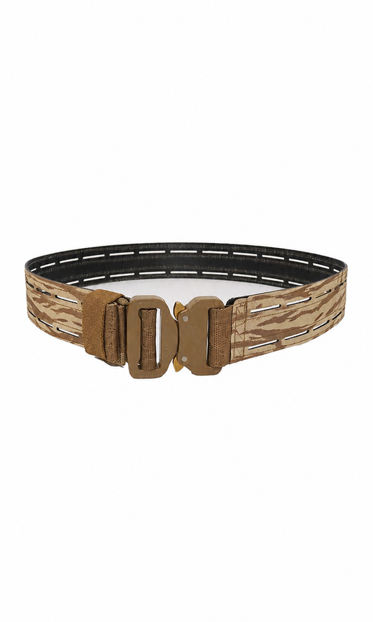 STINNR Rigid Thermoplastic Laser Cut MOLLE Rigger Belt Desert Tiger Stripe Camo Wilde Custom Gear