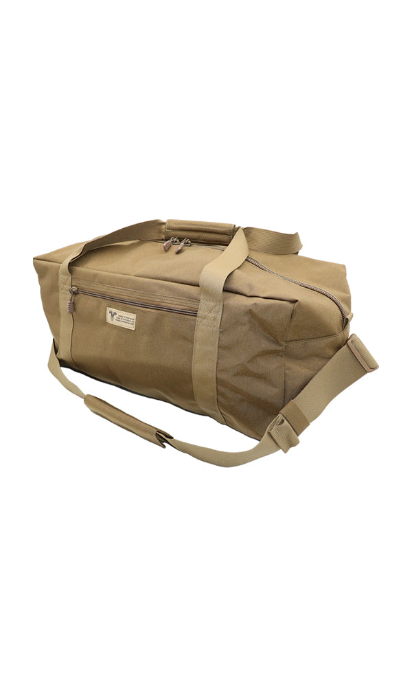 Wilde Custom Gear Tactical Duffel Bag Coyote Brown made in the USA, rugged Cordura nylon military-grade duffel for travel, range, and duty use