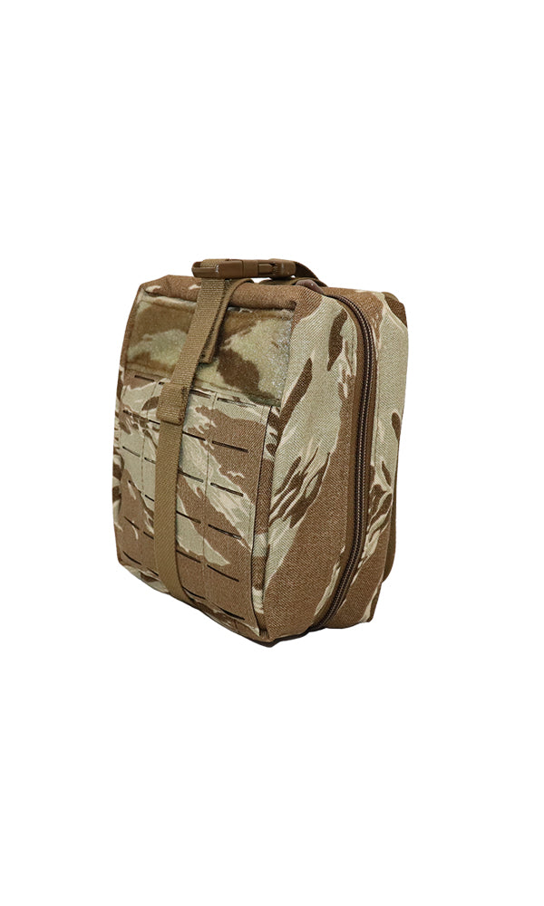 Wilde Custom Gear Tear Away IFAK Medic Pouch in Limited Edition Camo showing tactical pouch construction