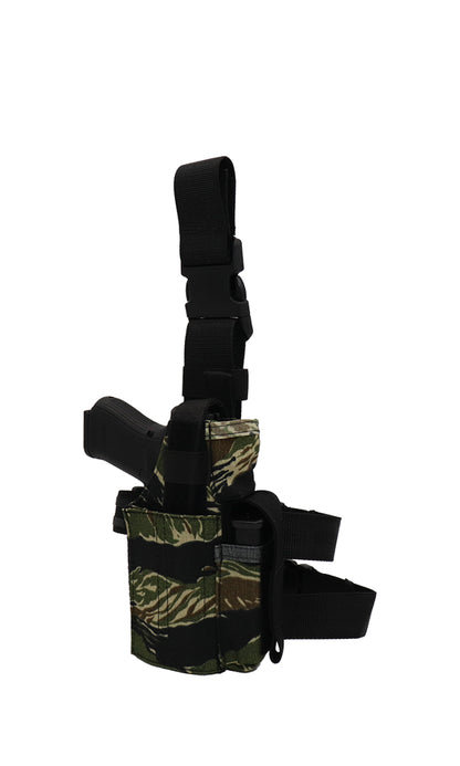 Universal Adjustable Drop Leg Pistol Holster RMR Cut out Vietnam Tiger Stripe Angle Wilde Custom Gear