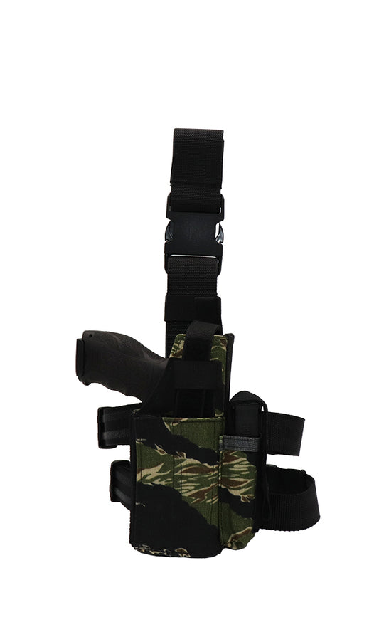 Universal Adjustable Drop Leg Pistol Holster Vietnam Tiger Stripe Side Wilde Custom Gear