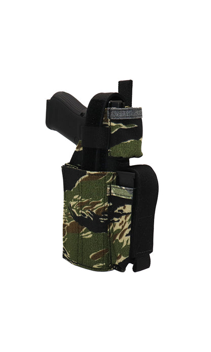 Universal Adjustable Pistol Holster RMR Cutout Vietnam Tiger Stripe Angle