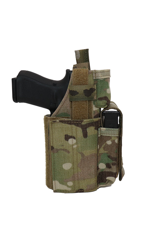 Universal Adjustable Pistol Holster RMR Optic Cut Out Multicam Squadron Front Wilde Custom Gear