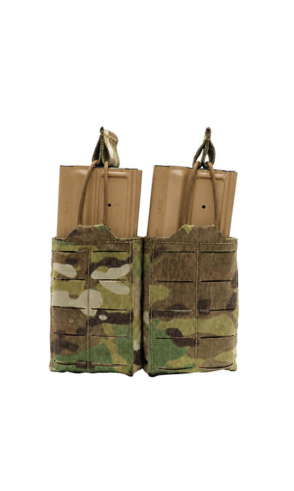 Wilde Custom Gear M7 double magazine pouch with two SIG MCX-SPEAR 20-round coyote steel magazines