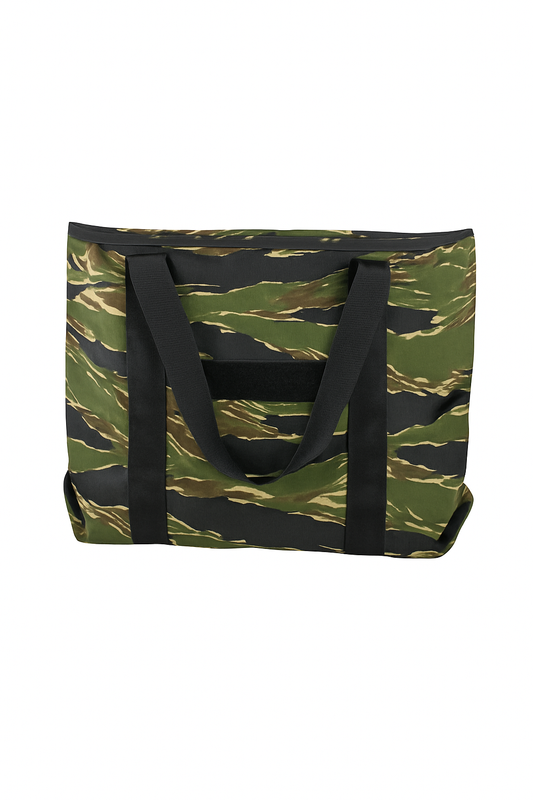 Wilde Custom Gear Heavy Duty Grocery Tote Bag Vietnam Tiger Stripe