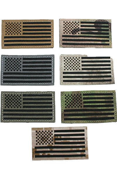 Hazard 4 Patch Moral 3D USA Flag - Bras Gauche - Noir Gris Pour Vêtements Tactiques