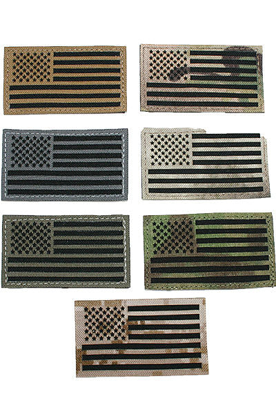 Subdued Thin Blue Line American Flag Patch - Multiple Styles