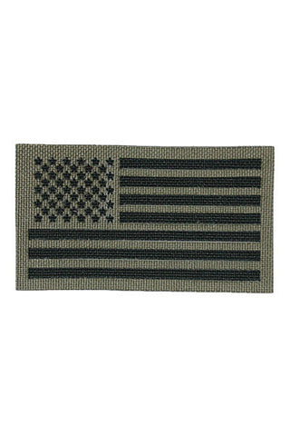 Tactical US American Flag Patch (With Velcro) Subdued Olive Drab 2 x 3 3/8