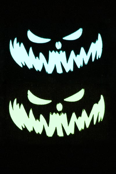 Fang Halloween Glow in the dark laser cut patch - Wilde Custom Gear