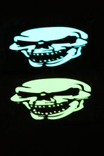 Full Laughing Skull Halloween Glow in the dark laser cut patch - Wilde Custom Gear