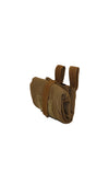 Hybrid Fabric Mesh Dump Pouch Coyote Brown Rolled Up Side Wilde Custom Gear