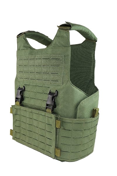 Wilde Custom Gear Modular External Load Bearing Laser Cut MOLLE Vest Carrier Police Law Enforcement Side Angle