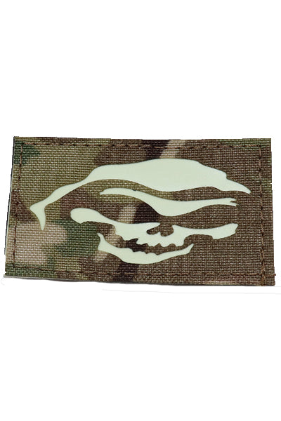 Reaper Halloween Glow in the dark laser cut patch Multicam - Wilde Custom Gear
