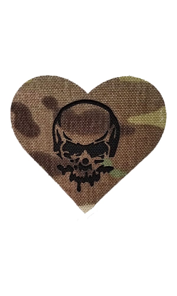 Skull Heart Laser Cut Patch Uncategorized Patches Wilde Custom Gear | Tactical Nylon | Built For Battle