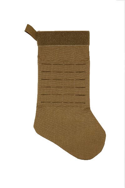 Tactical Christmas Stocking with Laser Cut MOLLE Christmas Gift for him Christmas Gift for men Coyote Brown
