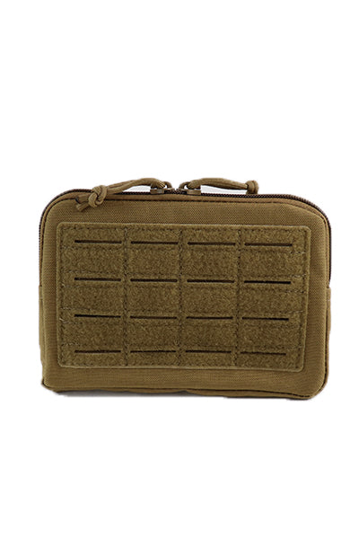 Laser Cut Slim Admin Pouch Coyote Brown Front.jpg
